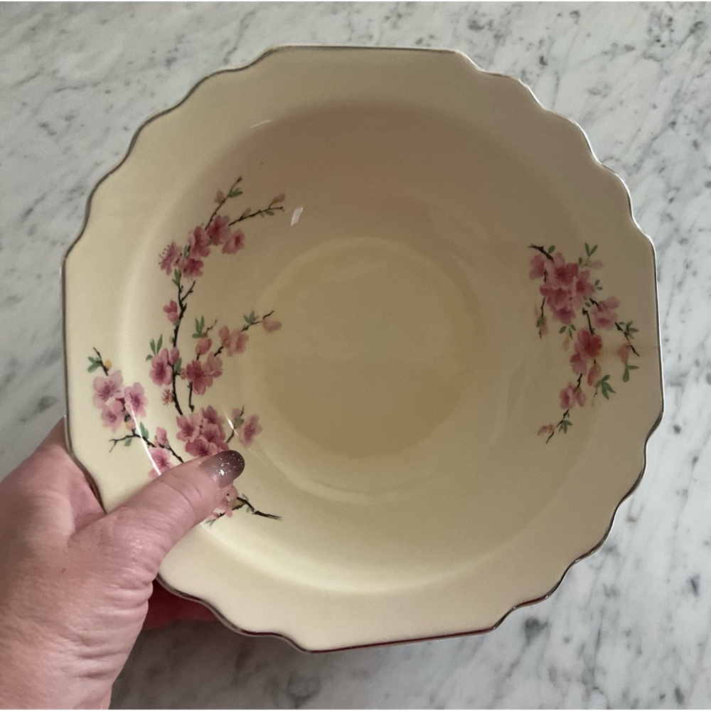Vintage W.S. George Lido Canarytone Serving Bowl